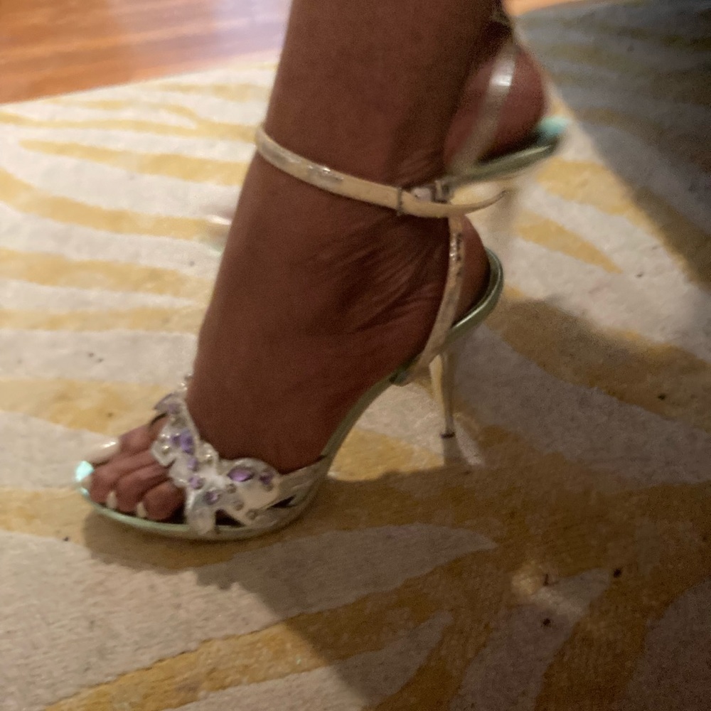 Silver Summer Heels